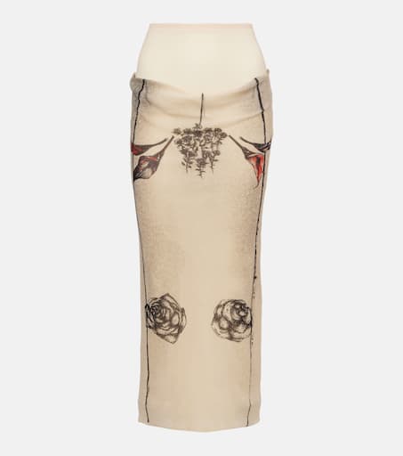 スカート JeanPaul GAULTIER Medaillon skirt Jean Paul Gaultier The Long Khaki Médaillon Skirt - NoΜa Concept