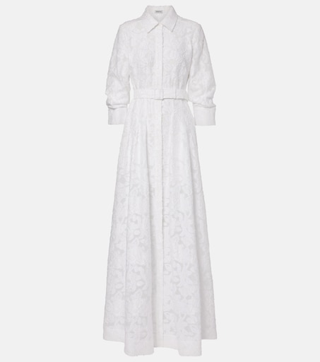 Simkhai, Courtney organza jacquard gown, Women, White, US 2, Dresses, Cotton blend Simkhai, Courtney organza jacquard gown, Women, White, US 2, Dresses, Cotton blend