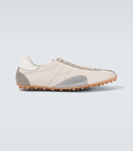 Maison Margiela Sprinters suede-trimmed leather sneakers