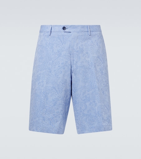Etro Paisley cotton Bermuda shorts