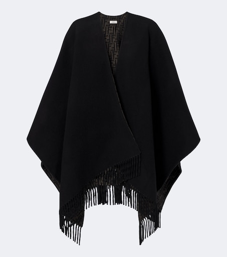 FENDI 리버서블 울 캐시미어 판초