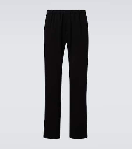 パンツ WALES BONNER Women Straight Pants WA24TR11WV03900 Black Womens Pique Track Pant x Wales Bonner - Black | UP THERE