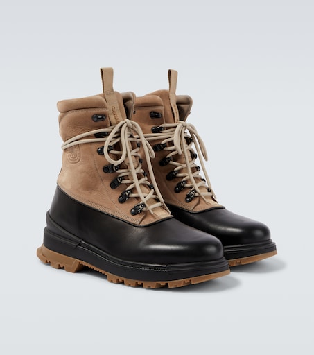 Canada Goose Leo leather lace-up boots