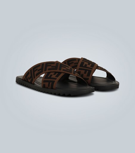 FF Motif Sandals in Multicoloured - Fendi | Mytheresa