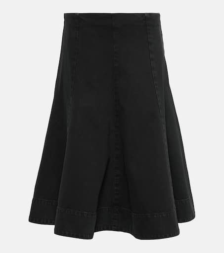 スカート KHAITE Woman Skirt Black 41324092 200 Kidd Skirt in Black – KHAITE