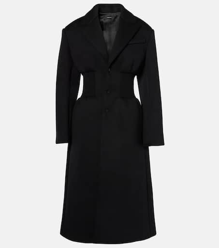 トレンチコート Maurizio Miri Double-Breasted Maxi Coat With Button Closure Maurizio Miri Double-Breasted Maxi Coat With Button Closure