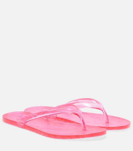 Ancient Greek Sandals Sandalen Jelly Rosa — Dua Lipa honeymoon beach edit