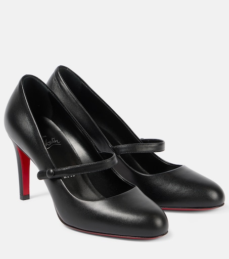 Pumppie 85 nappa leather pumps in black - Christian Louboutin