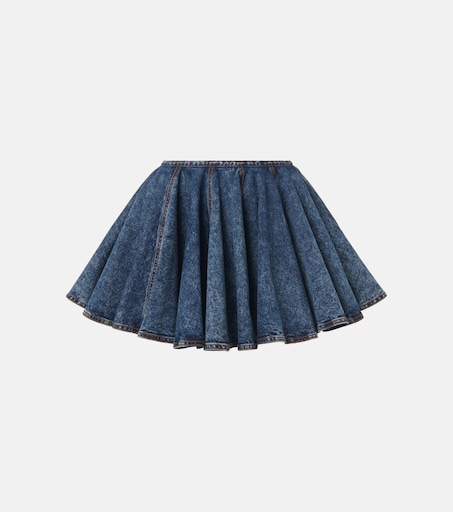 ALAIA 未使用タグ付きBLEU DENIM SKIRT P01018186.jpg