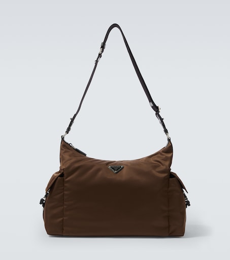 Prada Explore Re-Nylon shoulder bag in brown - Prada | Mytheresa