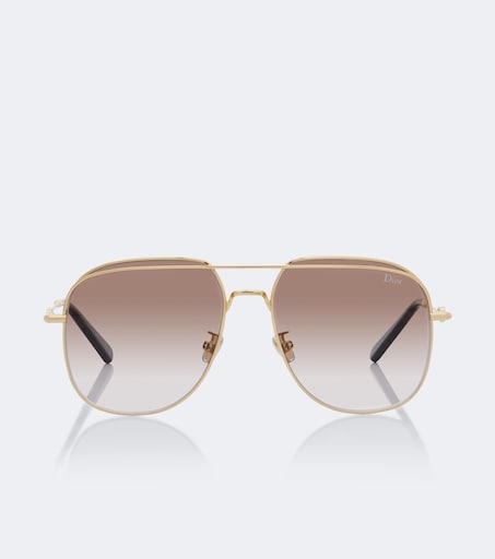Dior Gold Metal Aviator Sunglasses with Champagne Lenses Christian Dior Gold‑Tone Mirror Sunglasses – Oversized Metal  main image 2