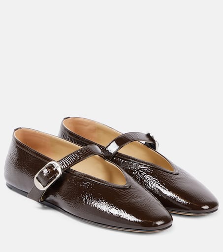 Stella patent leather Mary Jane flats in brown - Le Monde