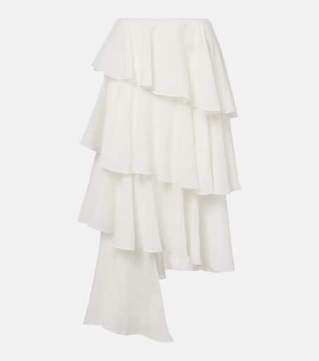 ワンピース A FERRETTI Women Mid Skirts 1619 J0413 001 WHITE P01047521.jpg