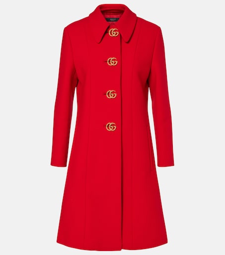 17636✨GUCCI アンゴラ ウール ステンカラーコート レッド P01150086.jpg