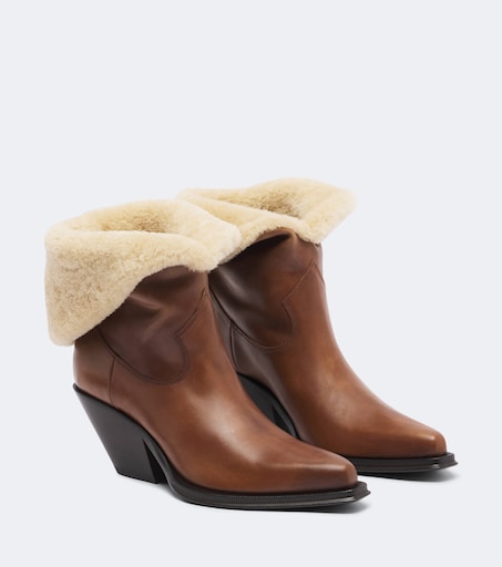 Azelan shearling-lined ankle boots