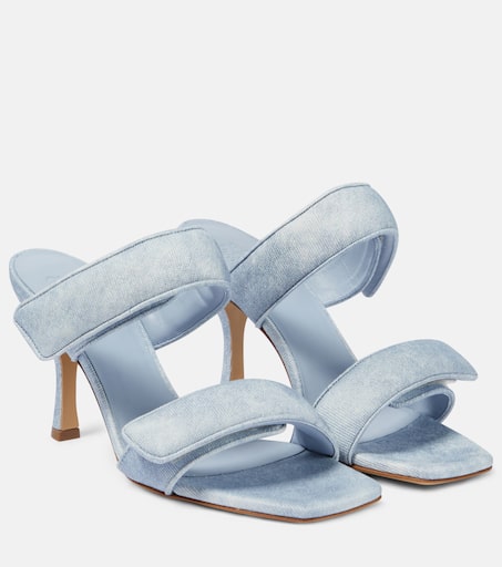 サンダル・ミュール GIA BORGHINI Women Sandals PERNI03P8290 40295 P8290 ICE BLUE Gia x Pernille Teisbaek Perni 03 leather sandal in green