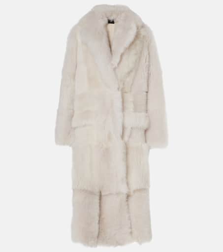 レザージャケット・コート BLANCHA Straight merino shearling jacket (25069 300MASTICE) Leather and shearling jacket in black - Blancha | Mytheresa