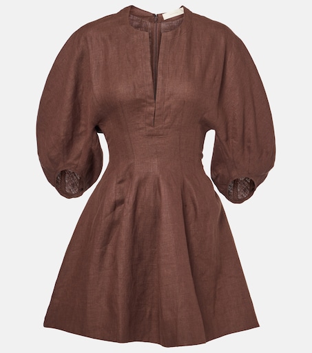 Faithfull Poet Linen minidress | Size - UK 8 - by MyTheresa