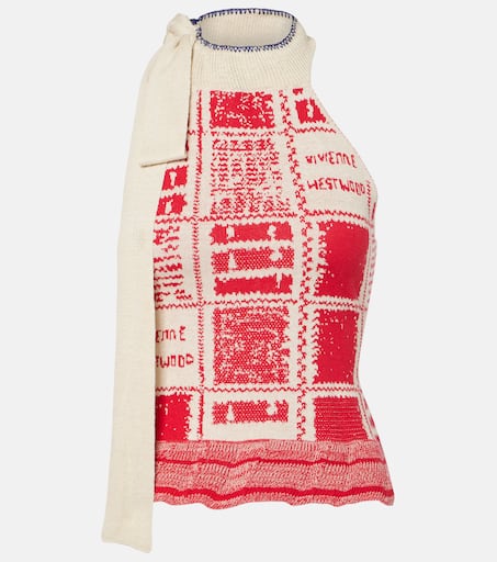 VIVIENNE WESTWOOD トップス 25 Cotton top1015545 Argyle cotton and wool top in grey - Vivienne Westwood