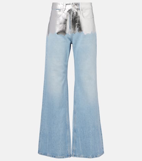 デニム・ジーパン RABANNE STRAIGHT-LEG DENIM JEANS WITH 1969 DISCS Signature jeans with 1969 metal discs | Rabanne