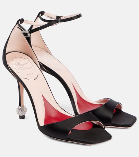 【関税込み】ROGER VIVIER Marlene' sandals Roger Vivier 100mm Marlene Sandals | Gold | FARFETCH