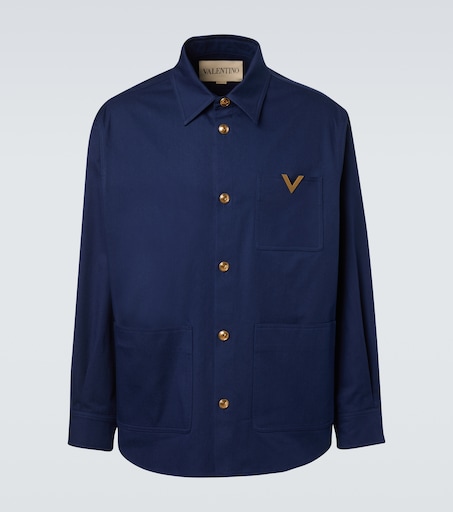 Valentino VGold cotton gabardine overshirt