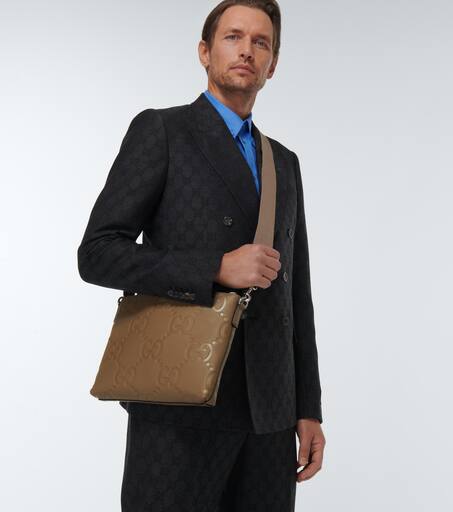 Brown gucci man bag clearance