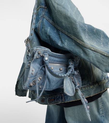 Neo Cagole XS Denim Shoulder Bag | 발렌시아가 | FETCHING