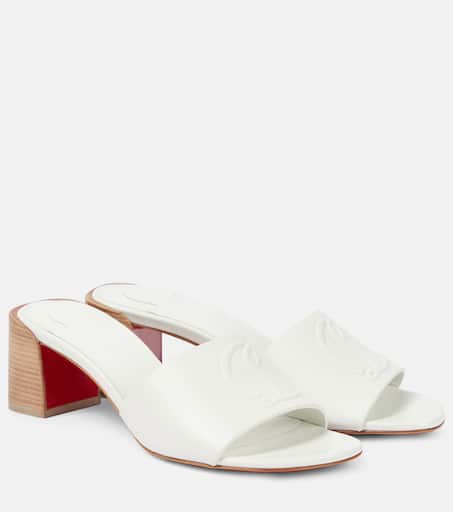 送料関税込★ChristianLouboutin★Cl Muleサンダル CL Mule ベージュ カーフレザー - Shoes - Women - Christian