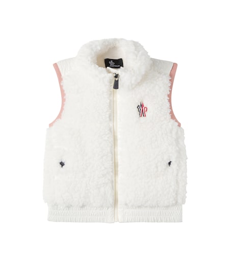 Teddy vest in white - Moncler Grenoble Enfant | Mytheresa