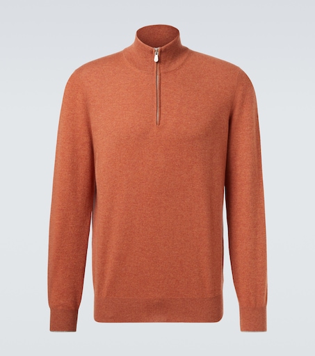 Brunello Cucinelli Cashmere half-zip sweater