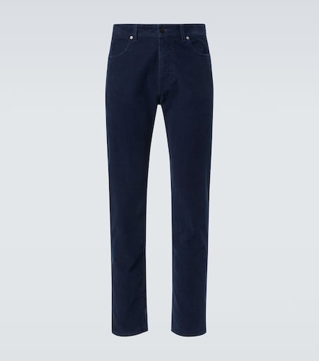 Stone Island Mid-rise cotton corduroy slim jeans