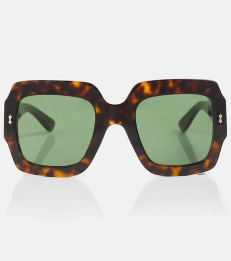 Gucci tortoiseshell 2025 square sunglasses