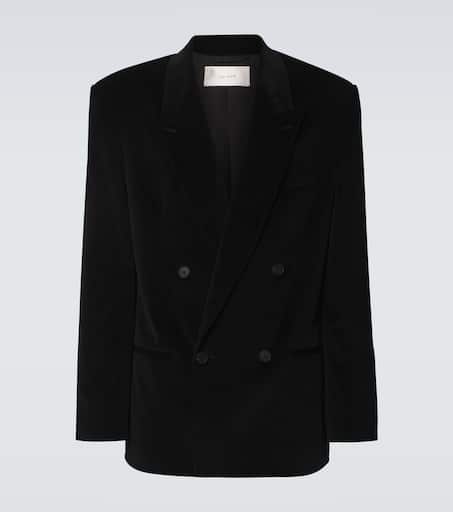 Kongis cotton and cashmere blazer in black - The Row | Mytheresa