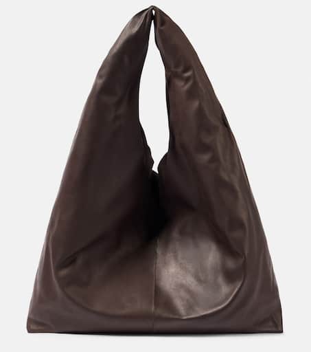 ハンドバッグ THE ROW BINDLE SMALL LEATHER HANDBAG Small Bindle Bag Black in Leather – The Row