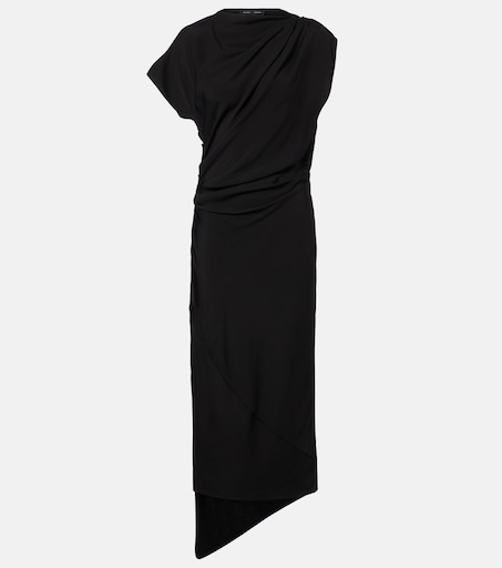 Hallie draped midi dress