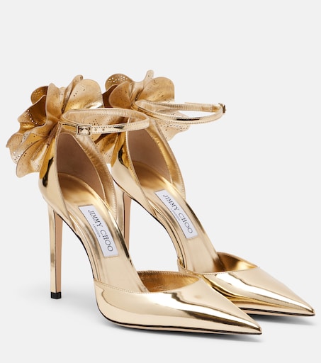 Marja 100 metallic leather pumps in gold - Jimmy Choo | Mytheresa