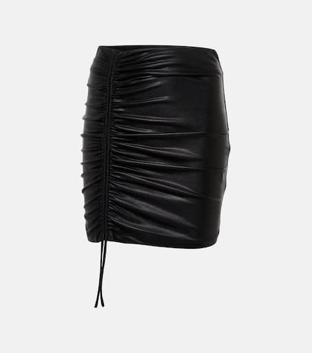 【Rotate】 Margaritta ruchedミニスカート Margarita ruched miniskirt in silver - Rotate | Mytheresa