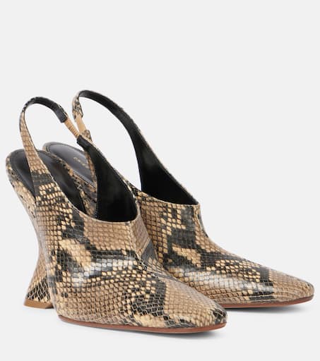 【DRIES VAN NOTEN】Snake-effect スネーク柄 レザー サンダル DRIES VAN NOTEN】Snake-effect スネーク柄 レザー サンダル