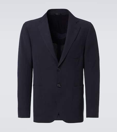 ジャケット・アウター made in ITALY GIORGIO ARMANI linen jkten Giorgio Armani Upton Textured Jaquard Jacket | Saks Fifth Avenue