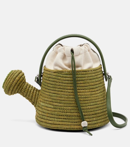 Paula's Ibiza Watering Can bucket bag in green - Loewe | Mytheresa