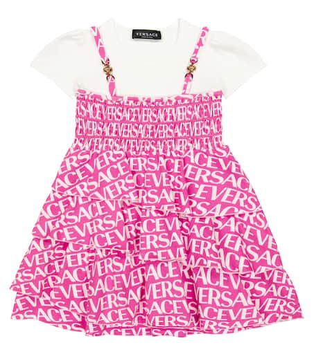 【送料&関税込】Versace Pink Wool Blend Dress Versace Pink Wool Blend Dress | italist