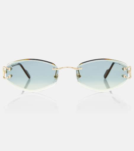 【Cartier Eyewear Collection】 Signature C ovalグラス Signature C oval sunglasses in blue - Cartier Eyewear