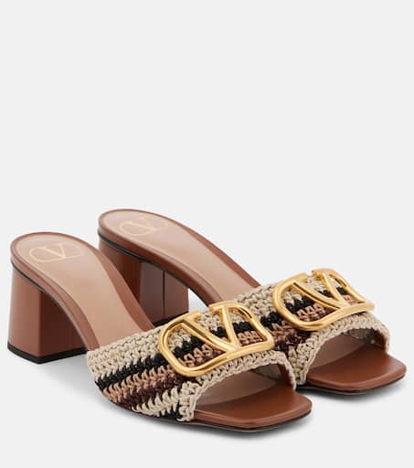 サンダル・ミュール VALENTINO Caramel leather VLogo mules (6W2S0HA6DSH HG5) P01000635.jpg