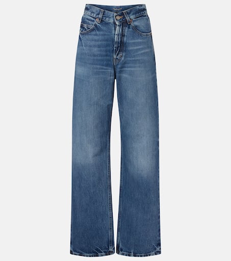 SAINT LAURENT PARIS｜JEANS (734311 Y07HA 4296) Saint Laurent Blue Denim Straight Fit Jeans 734311 Y07HA