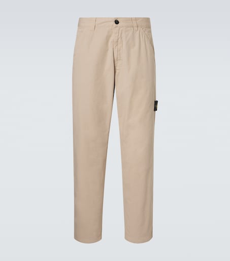 Stone Island Compass cotton straight pants