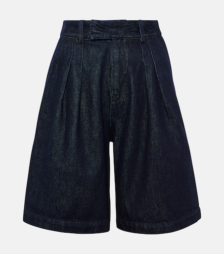 パンツ The Frankie Shop DENIM short XS/S Xavier denim Bermuda shorts in blue - The Frankie Shop