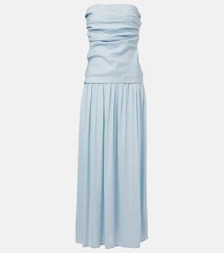 summer maxi dress linen Tawni Linen Dress White / Medium main image 0