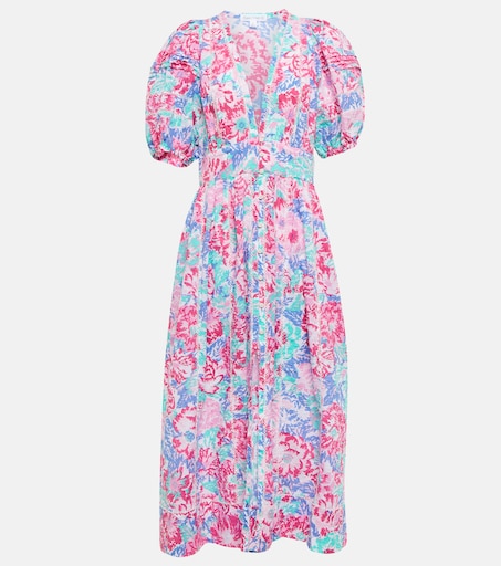 Reine floral midi dress in multicoloured - Poupette St Barth | Mytheresa Reine floral midi dress in multicoloured - Poupette St Barth | Mytheresa