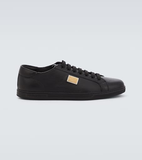 【関税&送料込】Dolce & Gabbana Saint Tropez Smooth Leather Dolce & Gabbana Saint Tropez low-top Sneakers | Black | FARFETCH